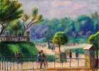 The Balustrade, Luxembourg Gardens 1926 Art Print