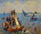 The Raft 1915 Art Print