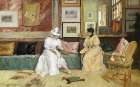 A Friendly Call 1895 Art Print