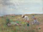 Gathering Flowers, Shinnecock, Long Island 1897 Art Print