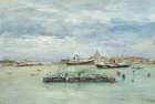 Gray Day on the Lagoon 1916 Art Print