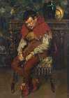 Jester Resting on a Chair 1875 Art Print