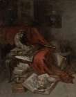 Monkeying with Literature 1877 Art Print
