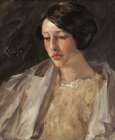 Portrait of Esther M. Groome 1912 Art Print