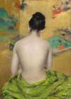 Study of Flesh Color and Gold 1888 Art Print