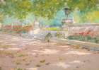 Terrace, Prospect Park 1887 Art Print