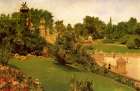 Terrace at the Mall 1890 Art Print