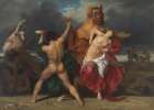 Battle Of The Centaurs And The Lapiths 1852 Art Print