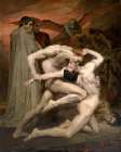 Dante and Virgil in Hell 1850 Art Print