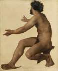 Study of a Man with Outstretched Arms Art Print