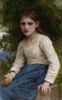 Girl with an Apple 1905 Art Print