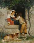 Italian Lovers Art Print