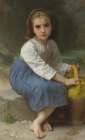 Young Girl with a Jug 1885 Art Print
