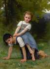 The Pony-Back Ride  1884 Art Print