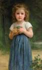 Little Girl Holding Apples in her Hands 1895 Art Print