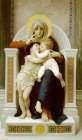 Madonna with child and John the Baptist 1875 Art Print