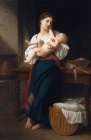 First Caresses 1901 Art Print