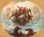 Study for the Ceiling of the Chapel of the Virgin in La Rochelle Art Print