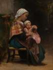 Study of a Mother and Child Art Print