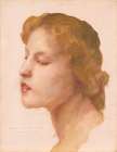 Study Of A Womans Head II Art Print