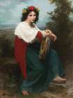 The Italian Woman with the Tambourine 1872 Art Print