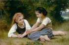 The Nut Gatherers 1882 Art Print