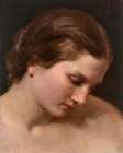 Womans Face in Profile Art Print