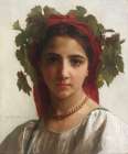Young Girl Crowned with Vines 1874 Art Print