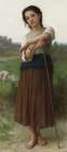 Young Shepherdess Standing 1887 Art Print