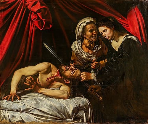 Judith Beheading Holofernes ca 1598 Art Print by Caravaggio