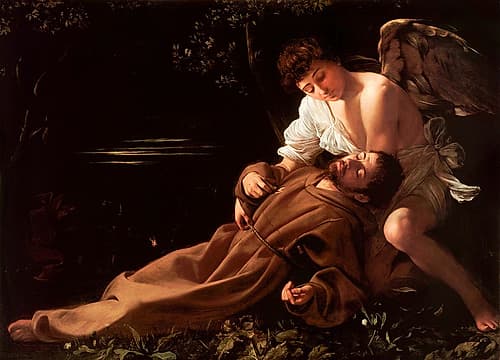 Saint Francis of Assisi in Ecstasy Art Print by Caravaggio