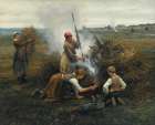 Burning Brush 1884 Art Print