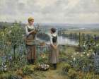 Picking Flowers Art Print