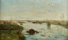 Punts on a River Art Print
