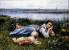 Reverie 1866 Art Print