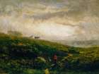 Untitled, Cows Descending Hillside 1881 Art Print