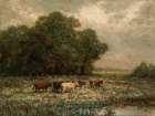 Untitled, Landscape with Cattle Grazing 1897 Art Print