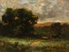 Untitled, Landscape with Meadow and Trees Art Print