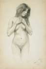 Female Nude 1897 Art Print