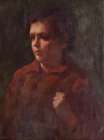 Study of a School Boy ca 1895 Art Print