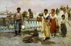 Water Carriers, Venice 1884 Art Print
