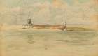 A Little Red Note, Dordrecht 1884 Art Print