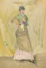 A Note in Green 1883 Art Print