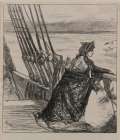 An Illustration to The Majors Daughter 1862 Art Print