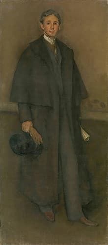 Arrangement in Flesh Color and Brown. Portrait of Arthur Jerome Eddy 1894 Art Print