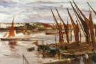 Battersea Reach ca 1863 Art Print