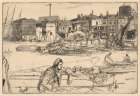 Black Lion Wharf 1859 Art Print