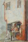 Boutique de Boucher, The Butchers Shop Art Print