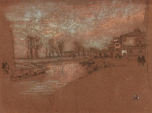 Campo Sta. Marta, Winter Evening 1879 Art Print