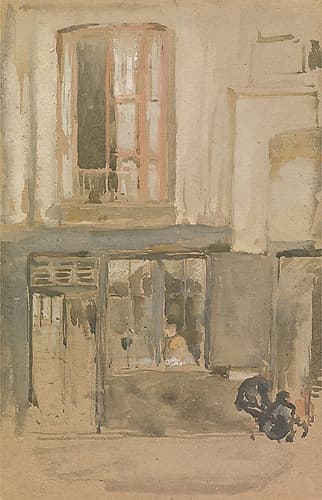 Facade of a House 1890s Art Print